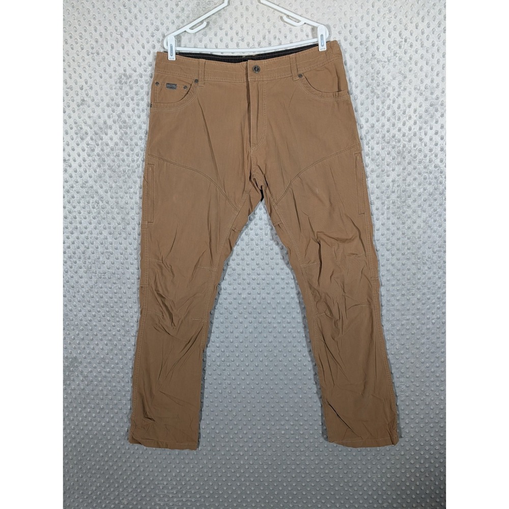 KUHL Konfidant Air Pants Men's 36x33 Brown Outdoor Hiking Outdoor Stretch Trail